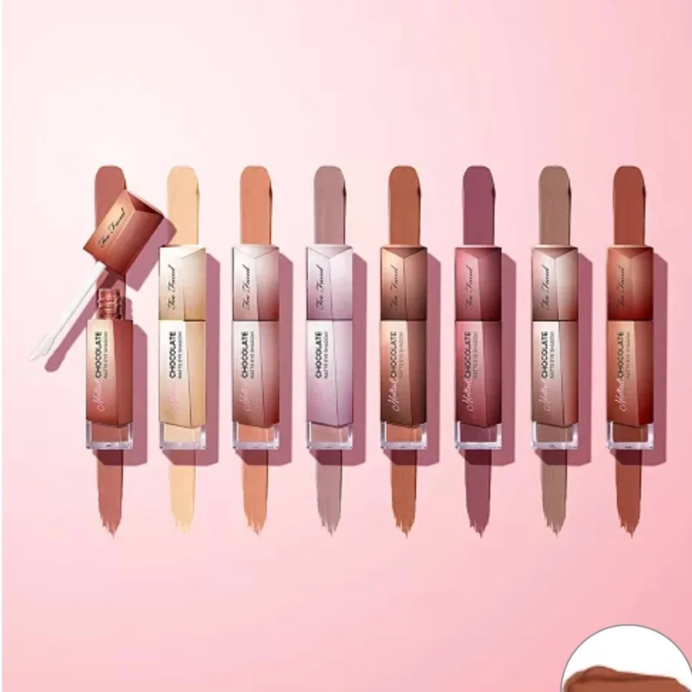TOO FACED Melted Chocolate Liquid Matte Eye Shadow Amaretto Neutral Rosy Brown - Picture 7 of 11